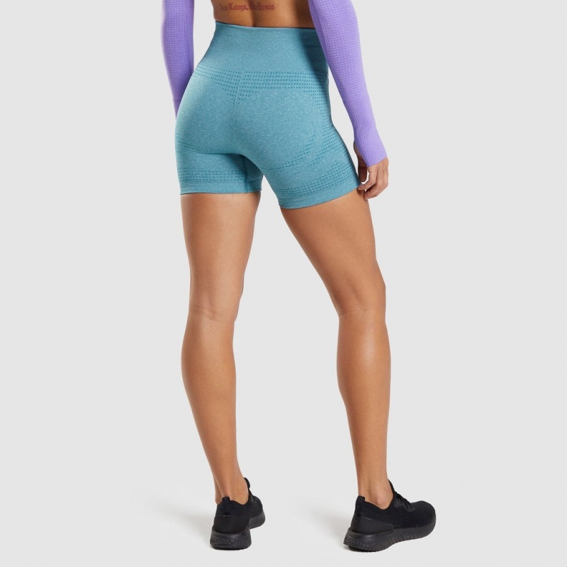 Σορτσ Gymshark Vital Seamless 2.0 Tahoe Teal Marl | 795YIMHVU