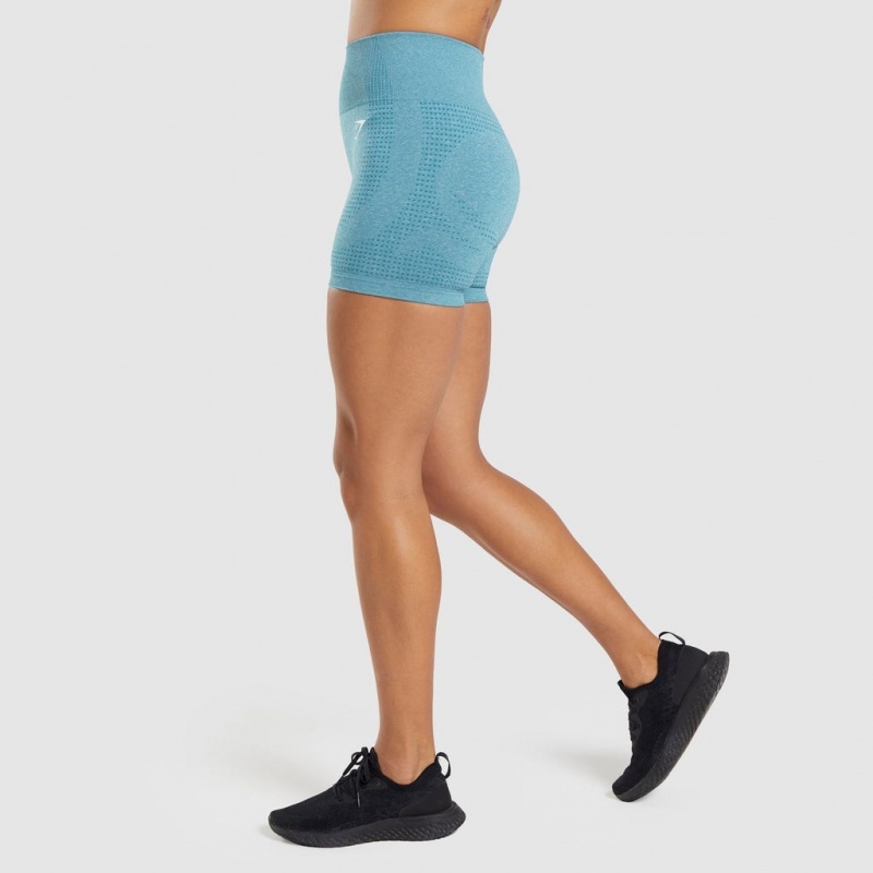 Σορτσ Gymshark Vital Seamless 2.0 Tahoe Teal Marl | 795YIMHVU