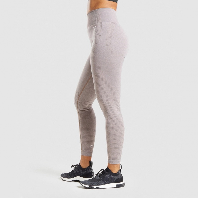 Κολαν Gymshark Vital Seamless 2.0 Taupe Marl | 652PDQFIG