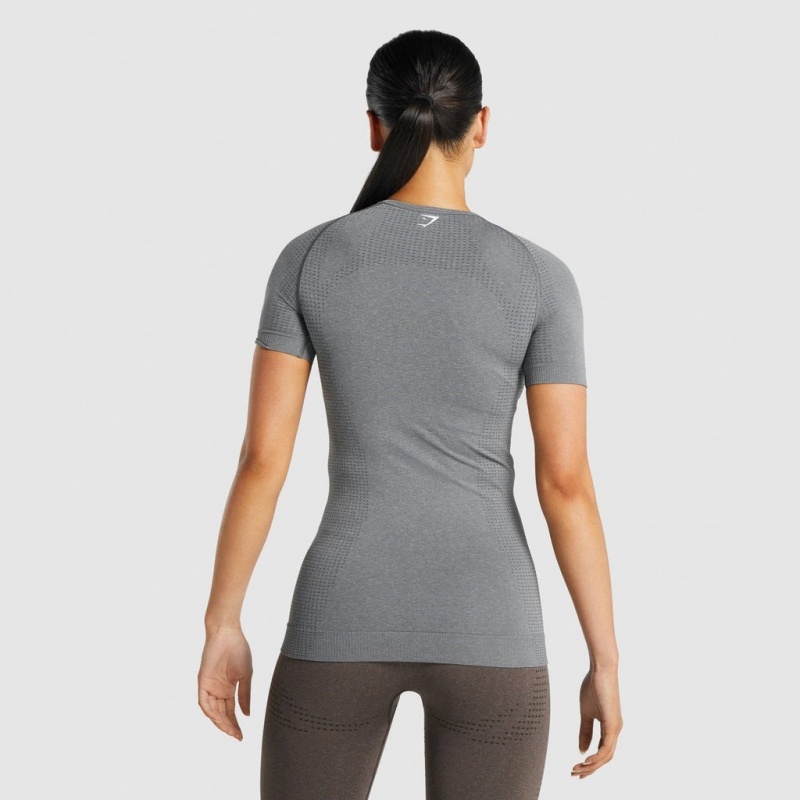μπλουζακια Gymshark Vital Seamless 2.0 γκρι | 218JEROHX
