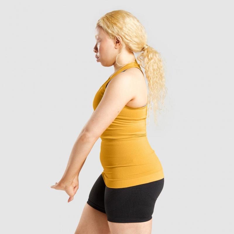 Γιλεκο Gymshark Vital Seamless 2.0 κίτρινα | 542APUTCH