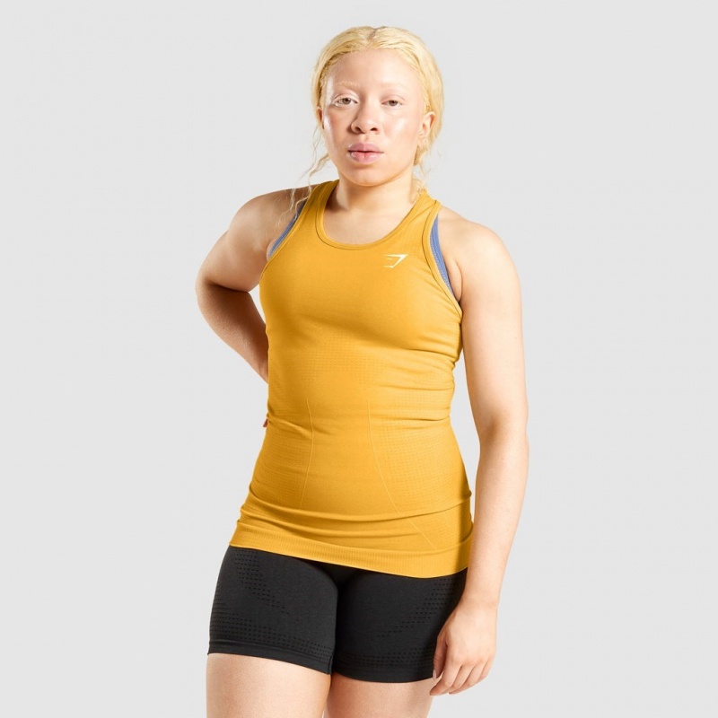 Γιλεκο Gymshark Vital Seamless 2.0 κίτρινα | 542APUTCH
