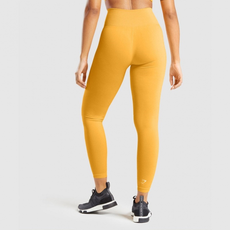 Κολαν Gymshark Vital Seamless 2.0 κίτρινα | 780QCNPBZ