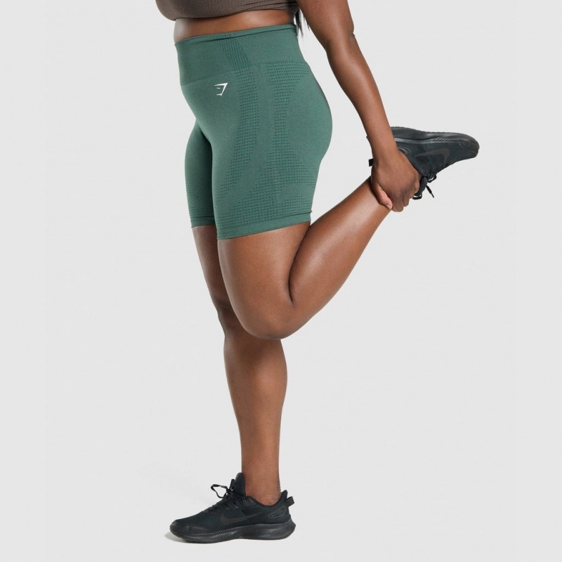 Σορτσ Gymshark Vital Seamless 2.0 σκούρο πρασινο | 485PKMNIE