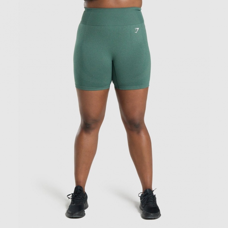 Σορτσ Gymshark Vital Seamless 2.0 σκούρο πρασινο | 485PKMNIE