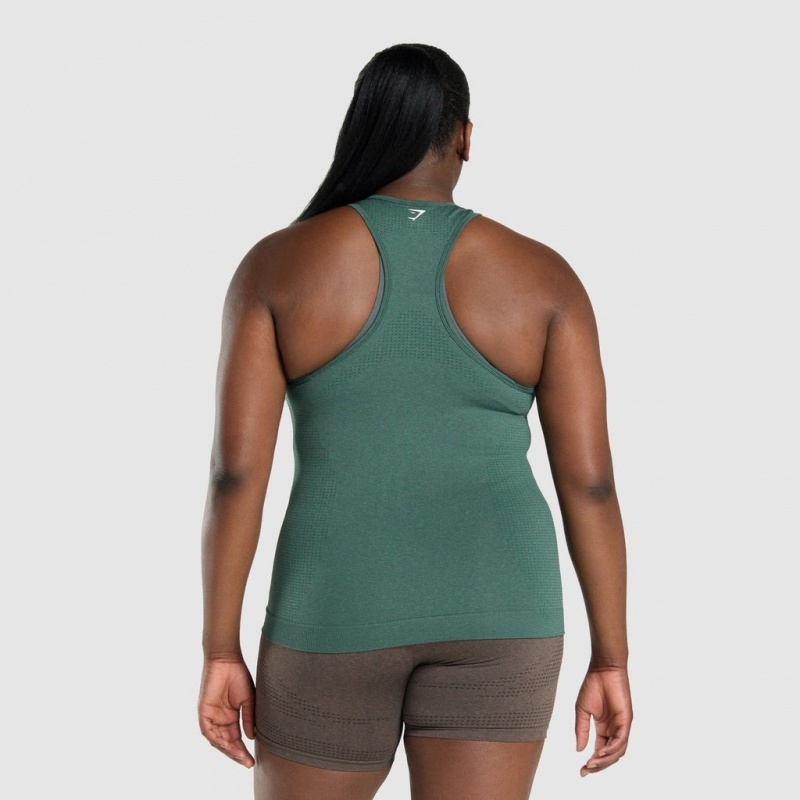 Γιλεκο Gymshark Vital Seamless 2.0 σκούρο πρασινο | 567VTFCGA