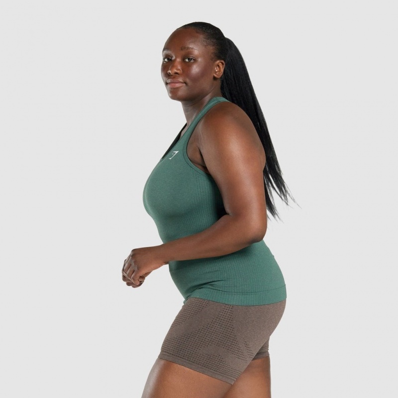Γιλεκο Gymshark Vital Seamless 2.0 σκούρο πρασινο | 567VTFCGA