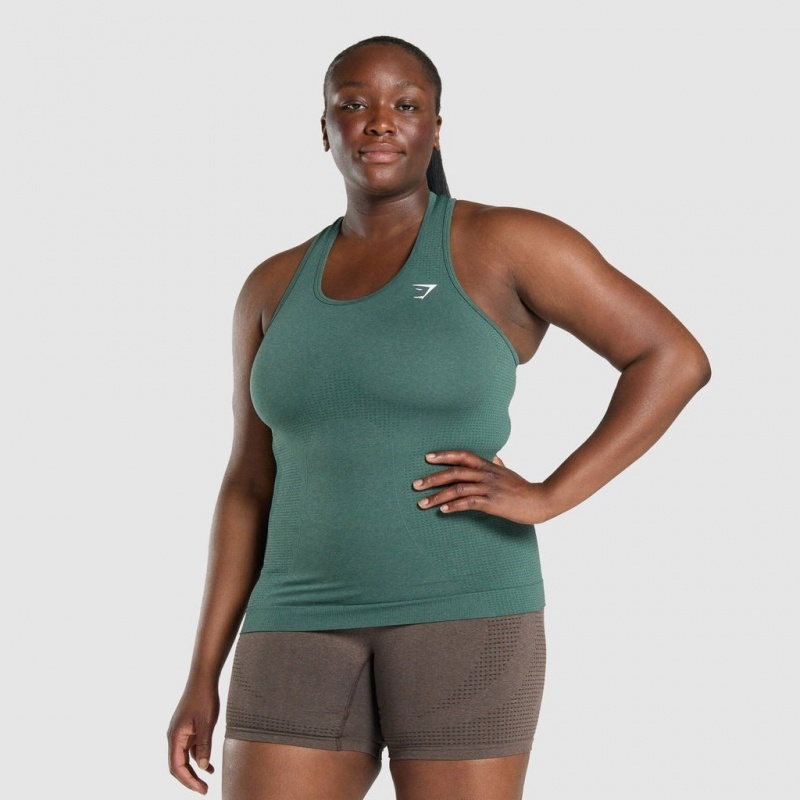 Γιλεκο Gymshark Vital Seamless 2.0 σκούρο πρασινο | 567VTFCGA
