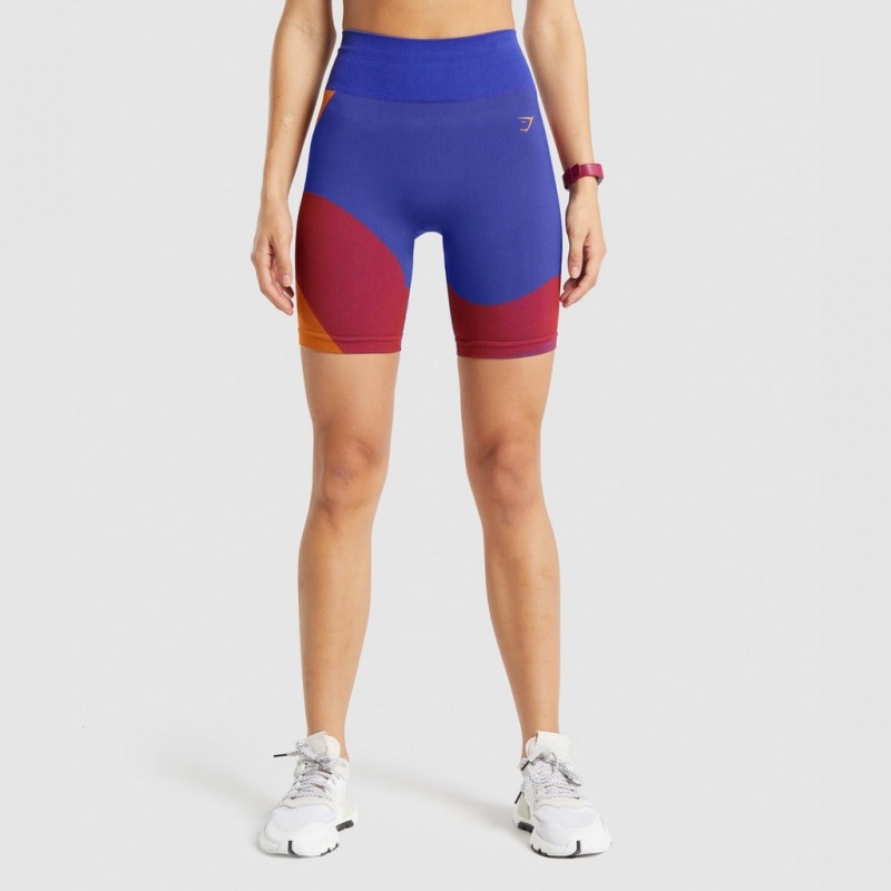 Σορτσ Gymshark WTFlex Seamless Cycling Wavy | 264PUKGES