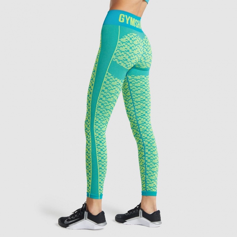 Κολαν Gymshark WTFlex Seamless High Waisted Chevron | 072RDWYZO