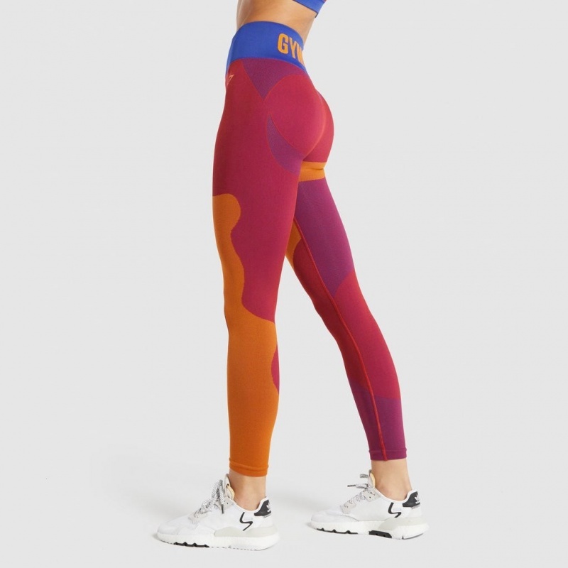 Κολαν Gymshark WTFlex Seamless High Waisted Wavy | 518VGUZXI
