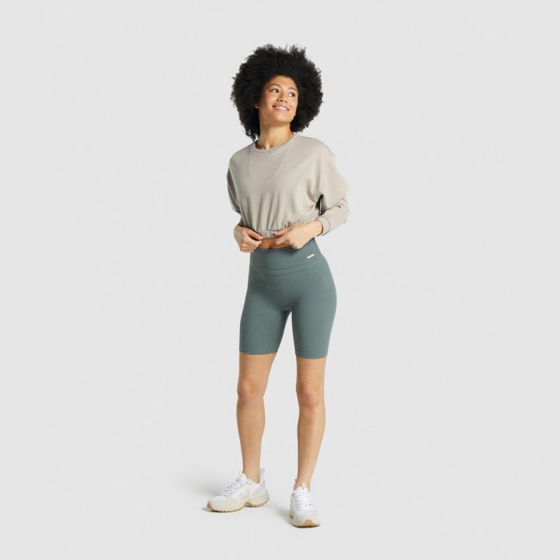Φουτερ Gymshark Whitney Cropped Mink | 143KMNSRD