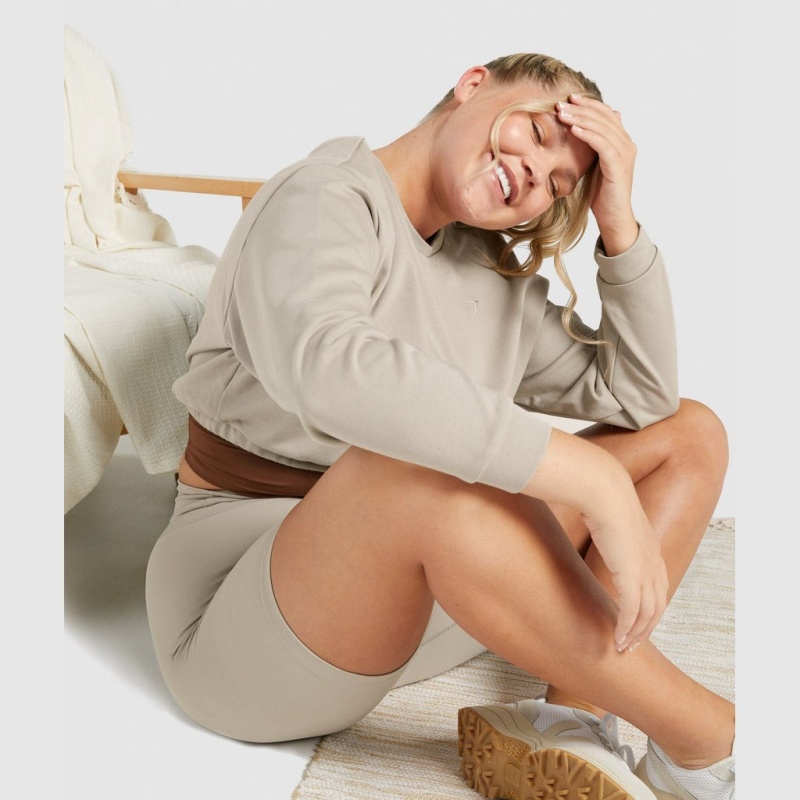 Σορτσ Gymshark Whitney Cycling Mink | 759RWNSFY