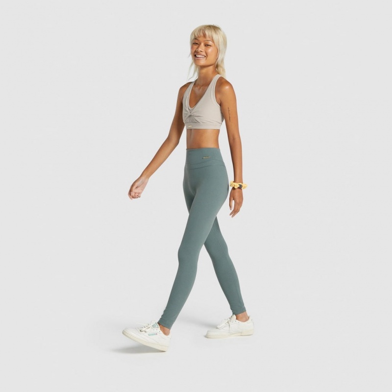 Κολαν Gymshark Whitney High Rise Eucalyptus | 895UIEXOY