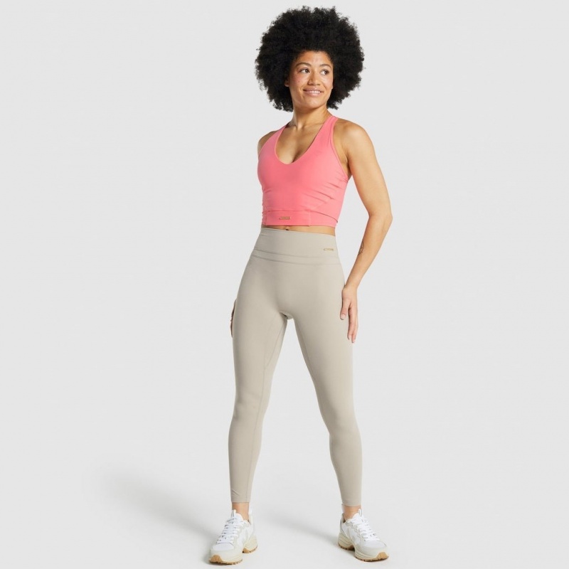 Κολαν Gymshark Whitney High Rise Mink | 348EGPIUN