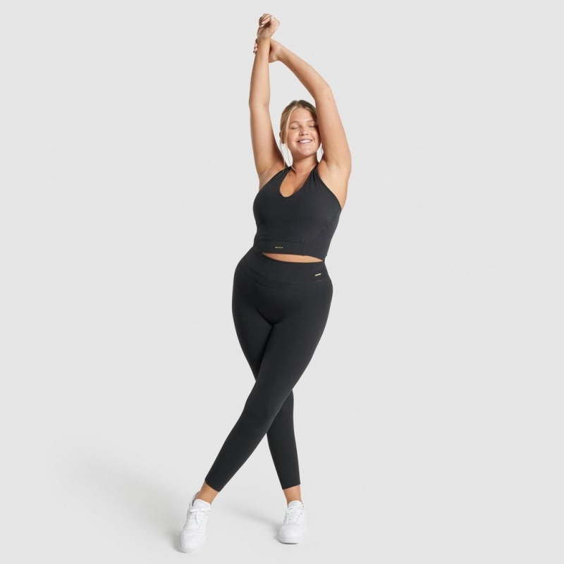 Κολαν Gymshark Whitney High Rise μαυρα | 298ARKUMW