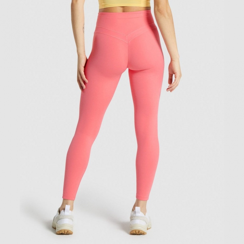Κολαν Gymshark Whitney High Rise ροζ | 659GDFIJP