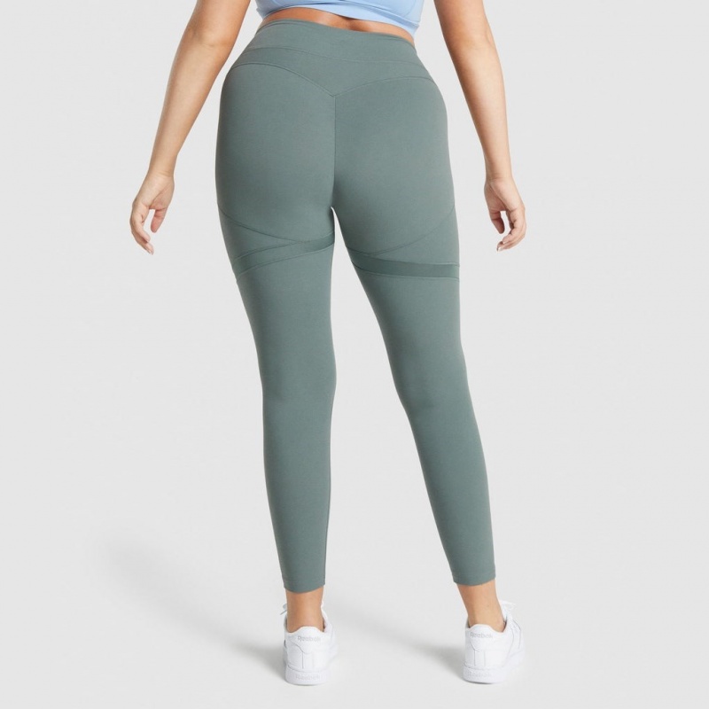Κολαν Gymshark Whitney Mesh Eucalyptus | 348EULATH