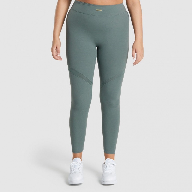 Κολαν Gymshark Whitney Mesh Eucalyptus | 348EULATH