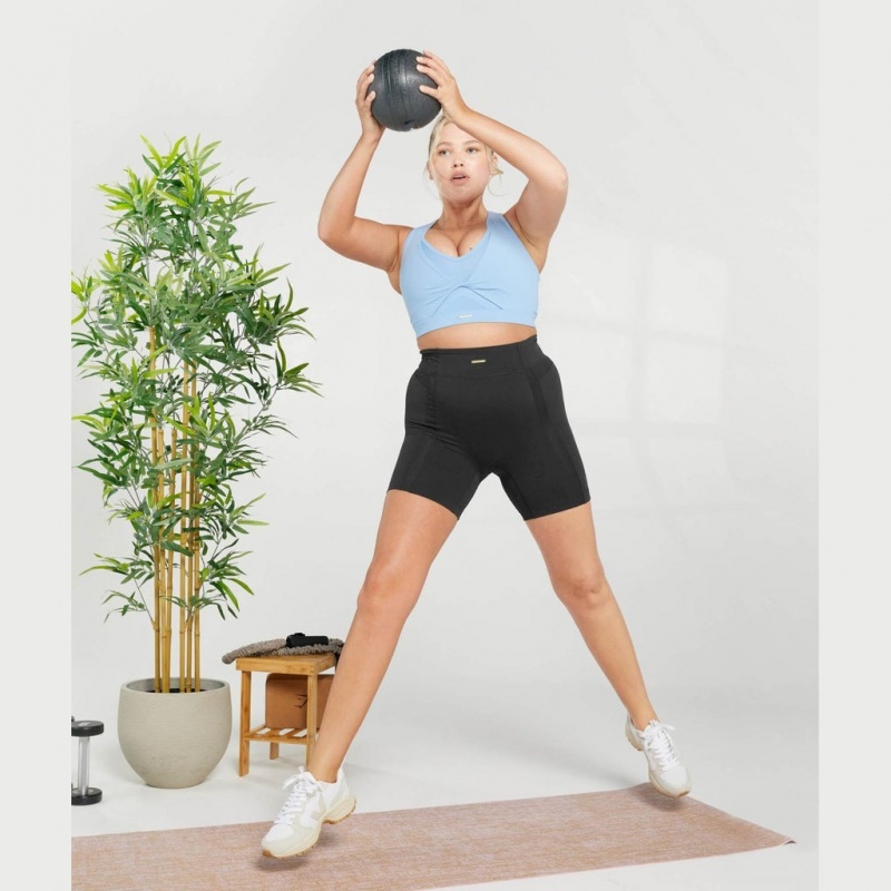 Σορτσ Gymshark Whitney Mesh μαυρα | 317NFMYVX