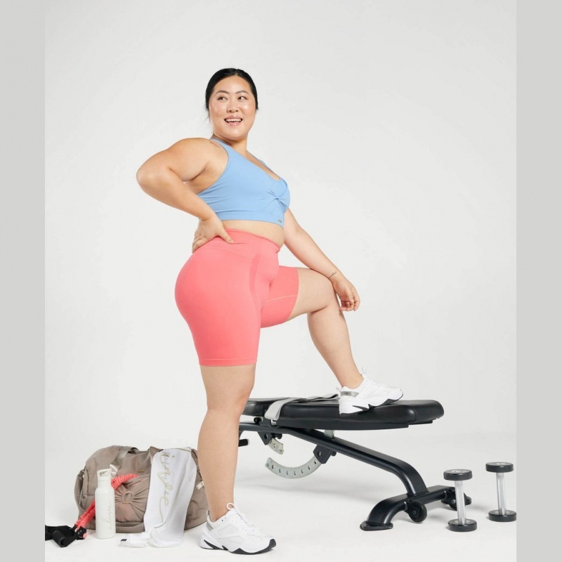 Σορτσ Gymshark Whitney Mesh ροζ | 517VUEHCG