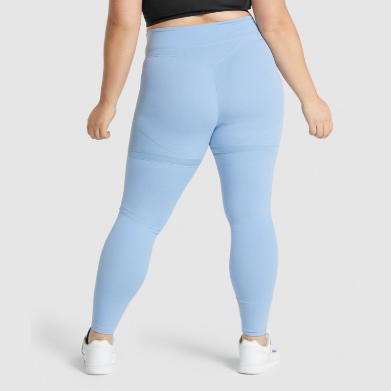 Κολαν Gymshark Whitney Mesh μπλε | 530JIDAEK