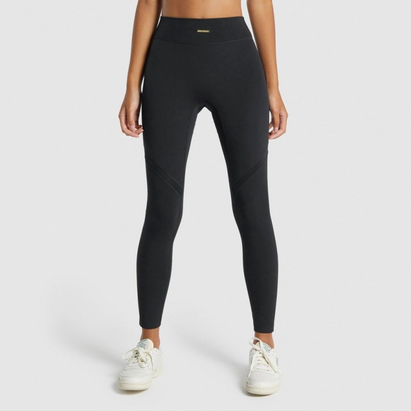 Κολαν Gymshark Whitney Mesh μαυρα | 824DKZLPB