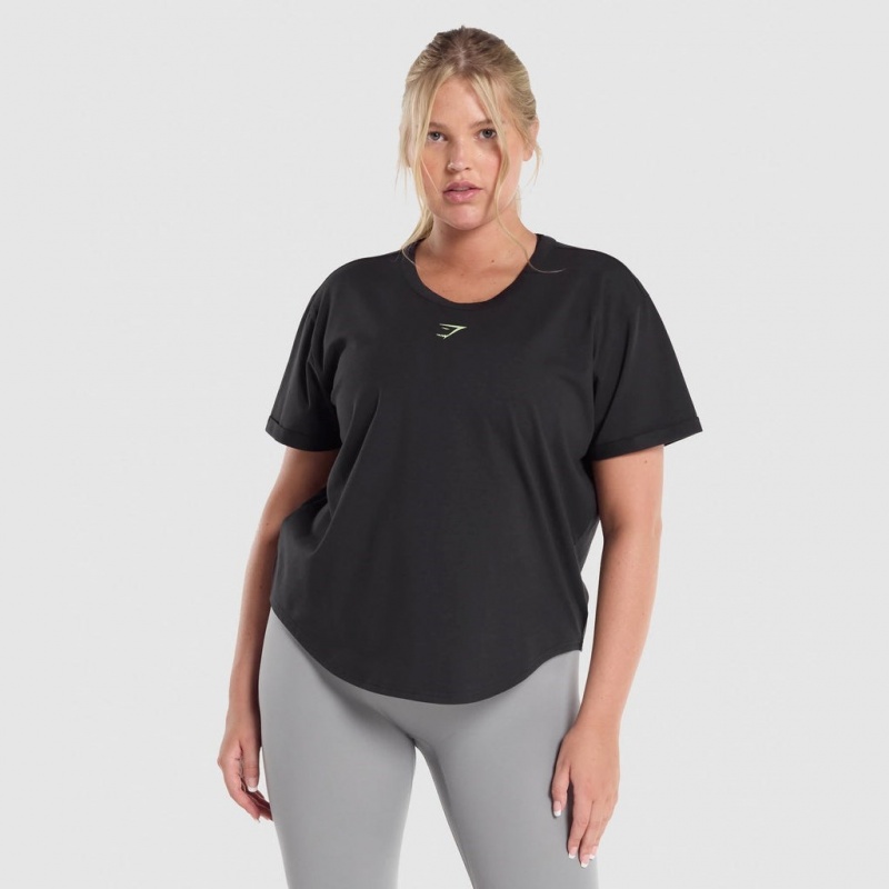 μπλουζακια Gymshark Αθλητικά Alone σταμπεσ μαυρα | 957KAGMRO