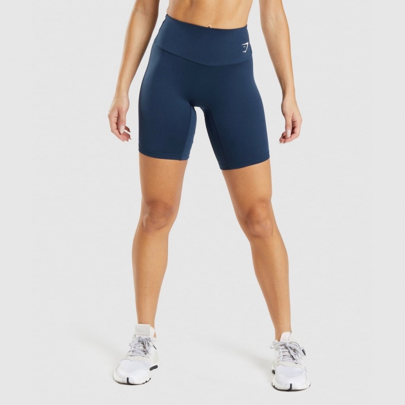 Σορτσ Gymshark Αθλητικά Cycling σκουρο μπλε | 920DMZUYA