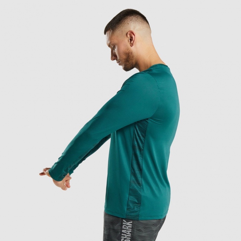 μπλουζακια Gymshark Αθλητικά Long Sleeve Teal | 081ZTNRJW