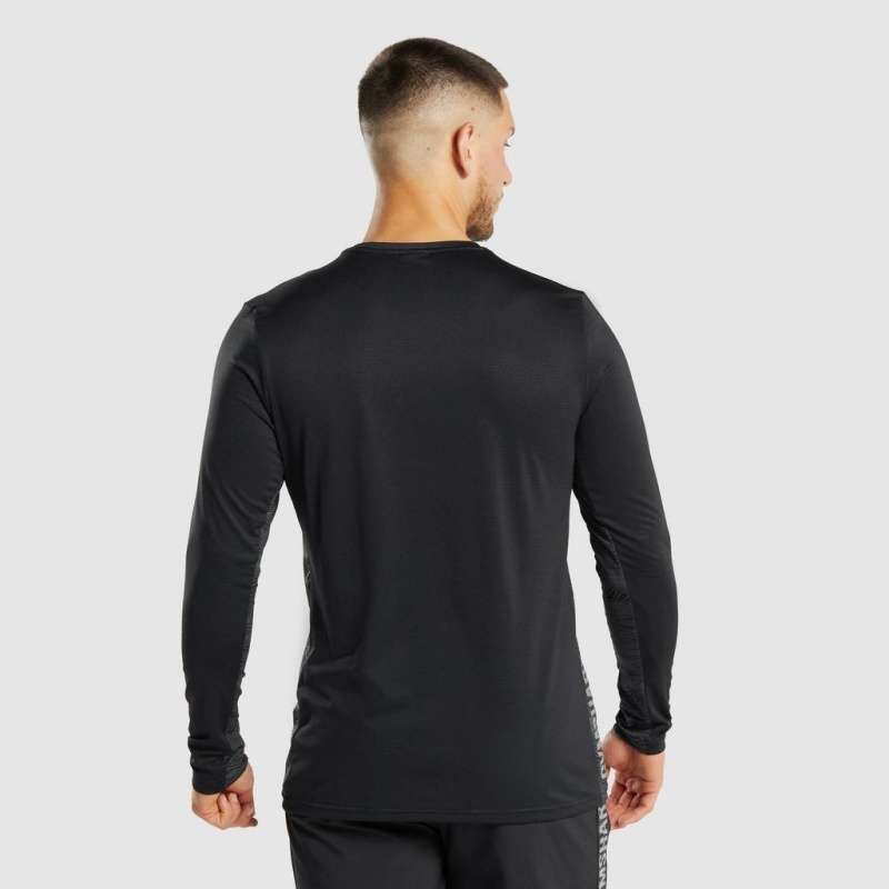 μπλουζακια Gymshark Αθλητικά Long Sleeve μαυρα | 023VQZYIH