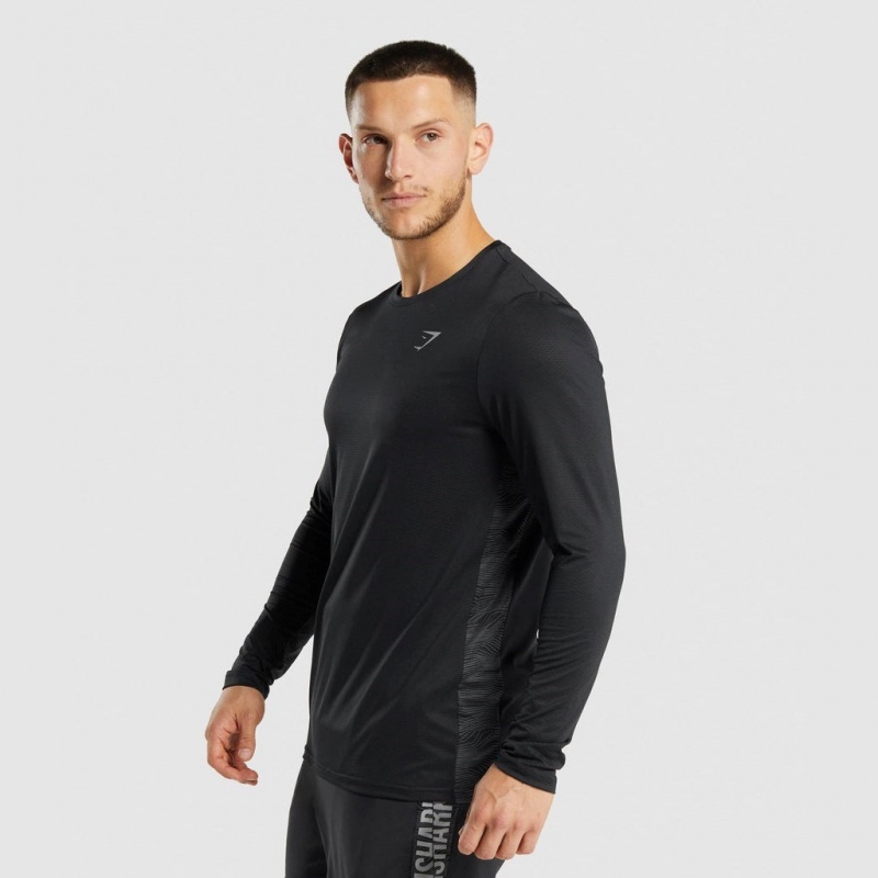 μπλουζακια Gymshark Αθλητικά Long Sleeve μαυρα | 023VQZYIH