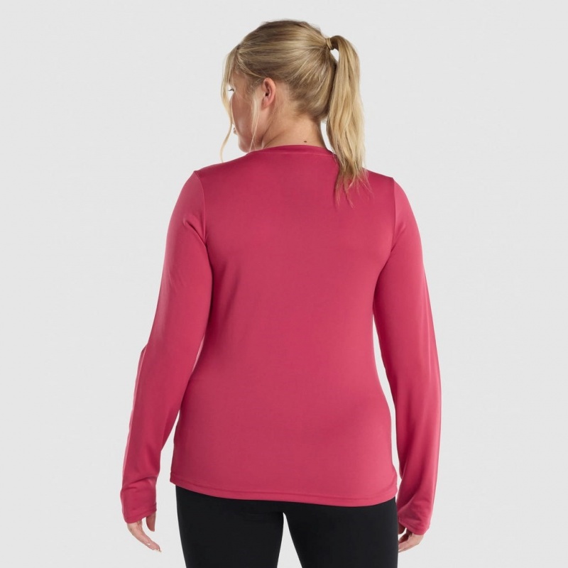 μπλουζακια Gymshark Αθλητικά Long Sleeve ροζ | 108HAENCS