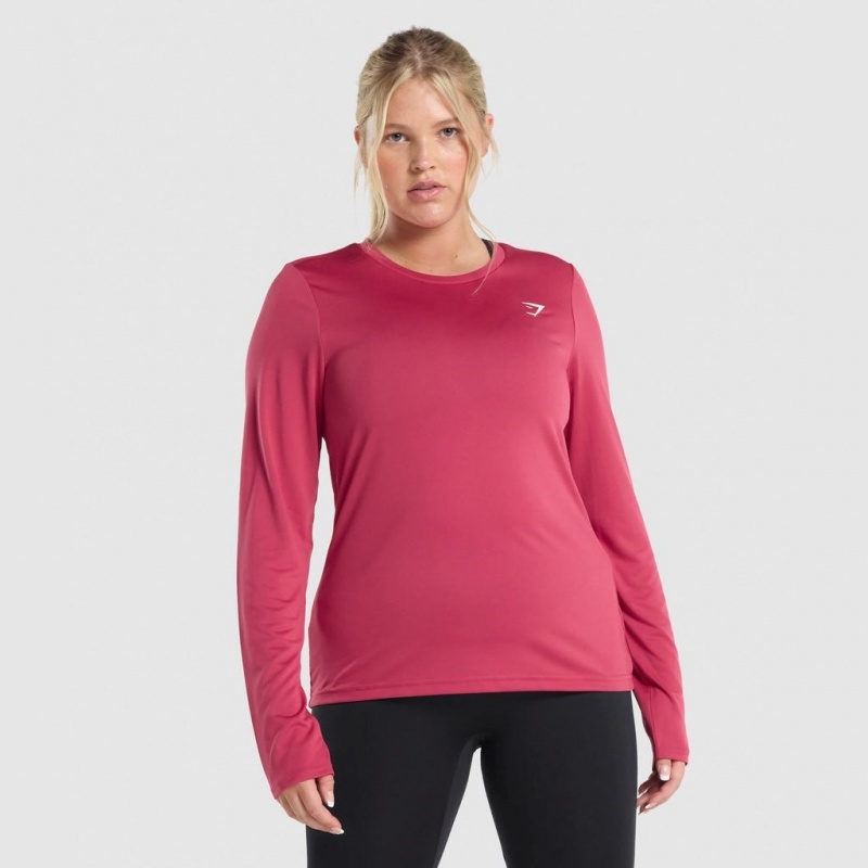 μπλουζακια Gymshark Αθλητικά Long Sleeve ροζ | 108HAENCS
