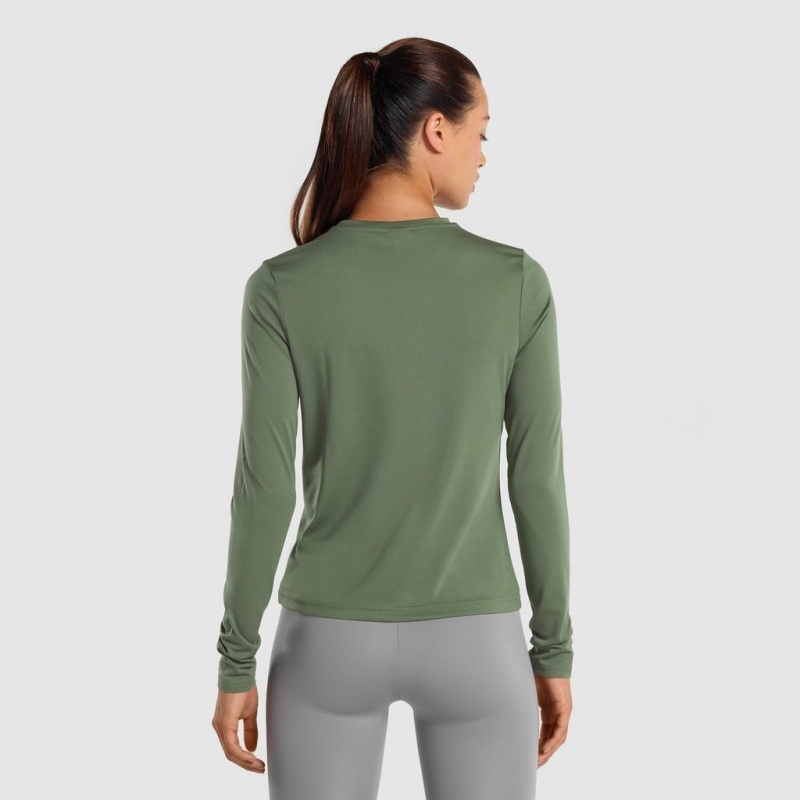 μπλουζακια Gymshark Αθλητικά Long Sleeve πρασινο | 790VAUEQB