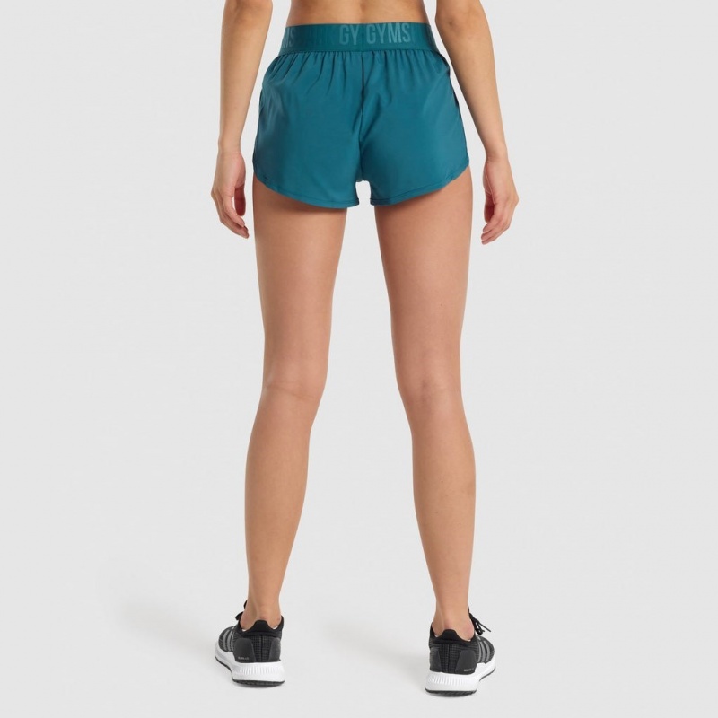 Σορτσ Gymshark Αθλητικά Loose Fit Teal | 085YVJXZH