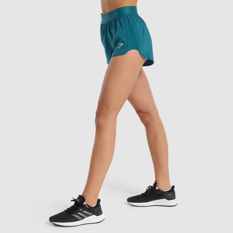 Σορτσ Gymshark Αθλητικά Loose Fit Teal | 085YVJXZH
