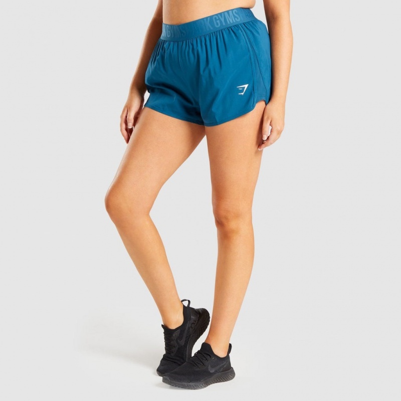 Σορτσ Gymshark Αθλητικά Loose Fit Teal | 715WRLYBS