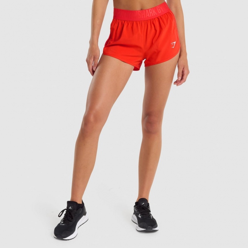 Σορτσ Gymshark Αθλητικά Loose Fit κοκκινα | 041SIRUOH