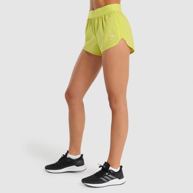 Σορτσ Gymshark Αθλητικά Loose Fit κίτρινα | 162BSJDTX