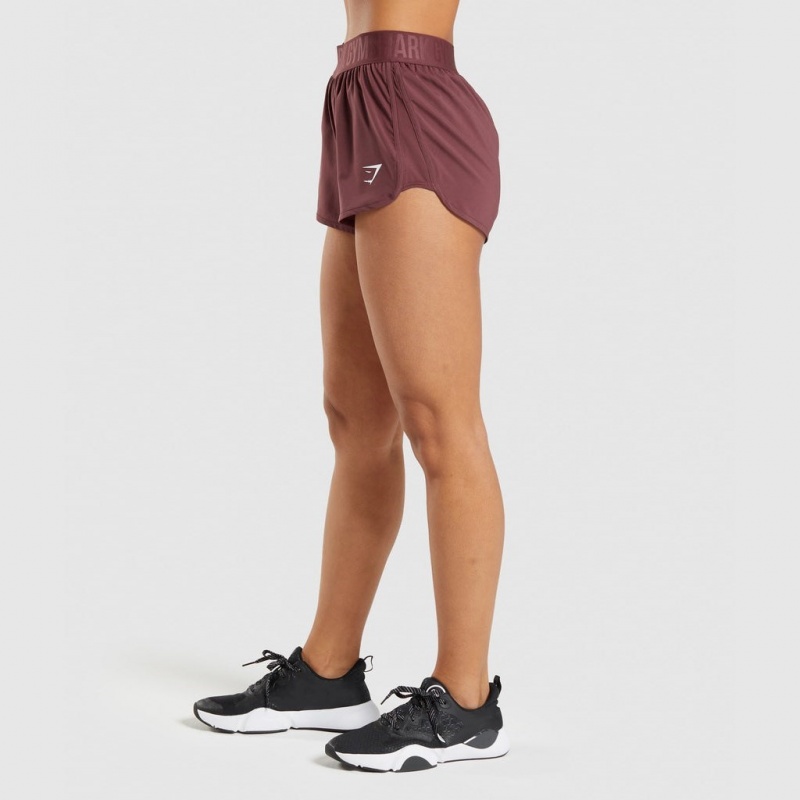 Σορτσ Gymshark Αθλητικά Loose Fit καφε | 652FXTCKV