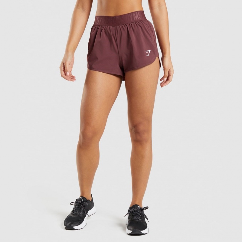 Σορτσ Gymshark Αθλητικά Loose Fit καφε | 652FXTCKV