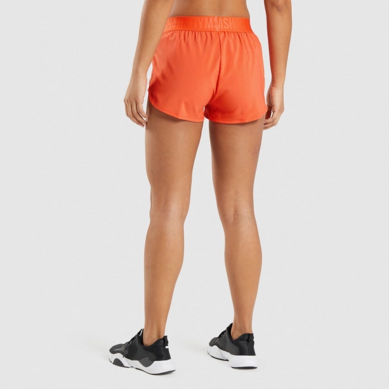 Σορτσ Gymshark Αθλητικά Loose Fit πορτοκαλι | 927RBEYDJ