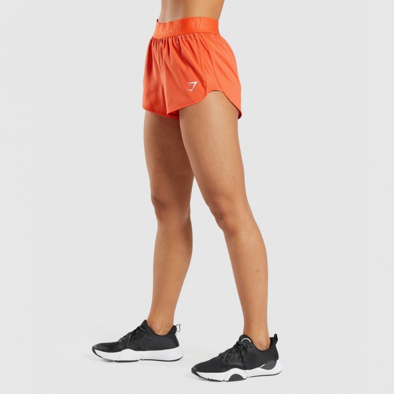 Σορτσ Gymshark Αθλητικά Loose Fit πορτοκαλι | 927RBEYDJ