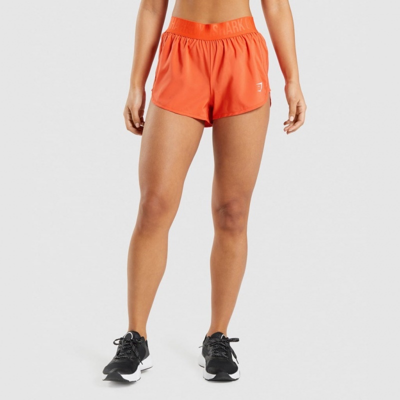 Σορτσ Gymshark Αθλητικά Loose Fit πορτοκαλι | 927RBEYDJ