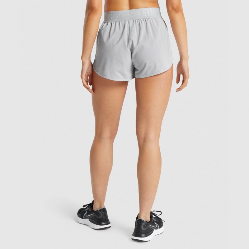 Σορτσ Gymshark Αθλητικά Loose Fit ανοιχτο γκρι | 947SNGEPI