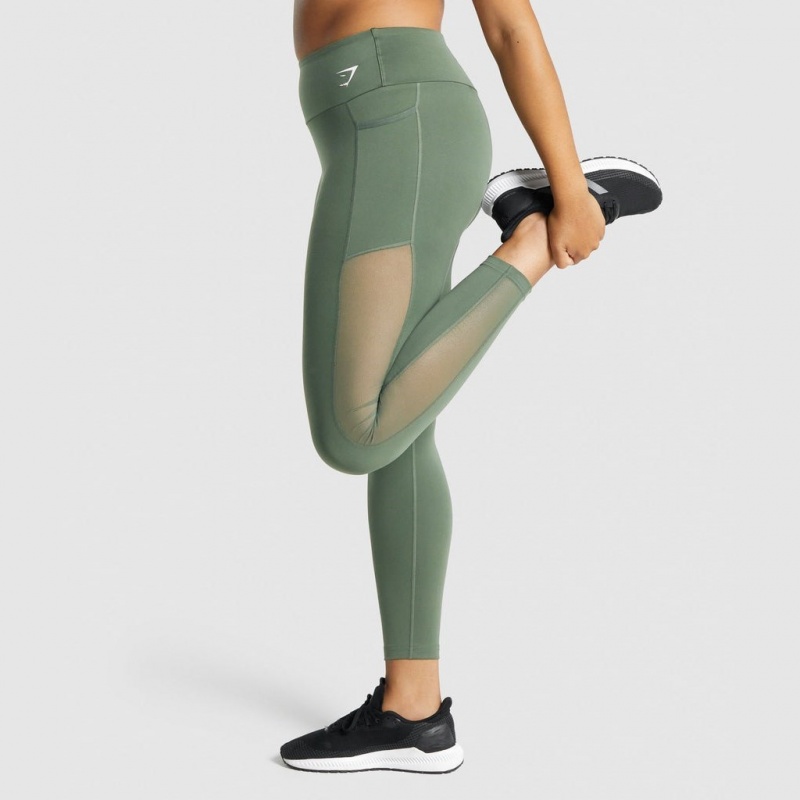 Κολαν Gymshark Αθλητικά Mesh Pocket πρασινο | 256HURLND
