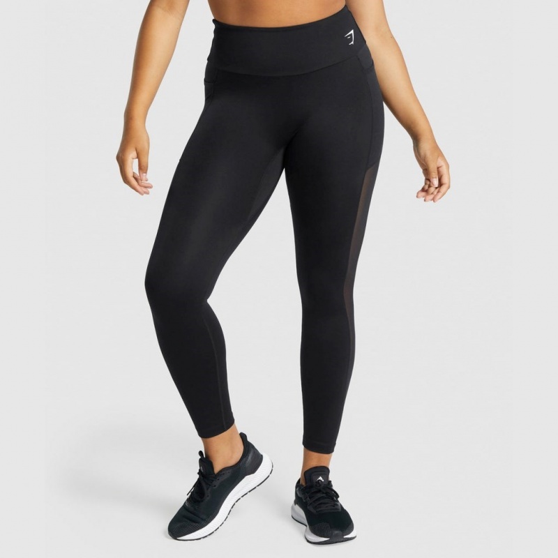 Κολαν Gymshark Αθλητικά Mesh Pocket μαυρα | 695YACMTD
