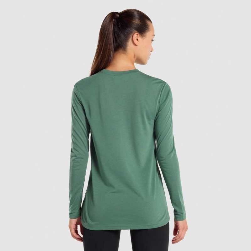 μπλουζακια Gymshark Αθλητικά Oversized Long Sleeve πρασινο | 921JTKVYL