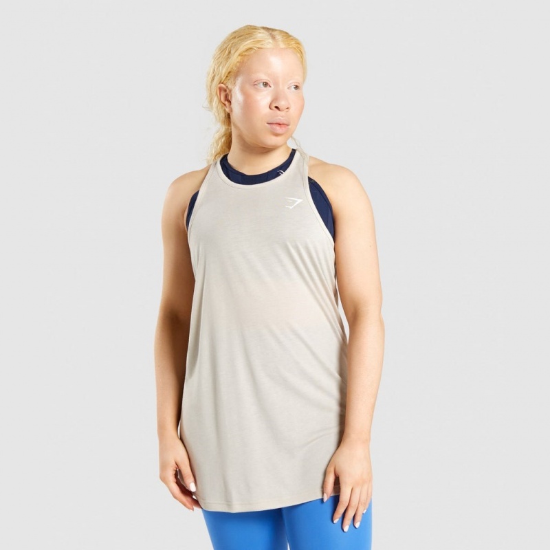 Γιλεκο Gymshark Αθλητικά Oversized γκρι | 093DVXMYE